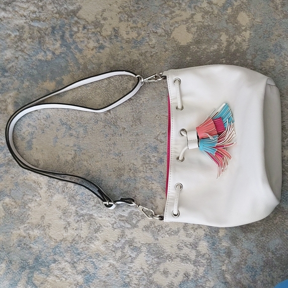 Candie's Handbags - Candie's Faux Leather Tassel Lined Shoulder Bag Pocketbook